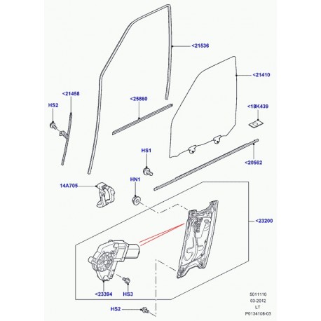 Land rover support Discovery 3, Range Sport (FVY500020)