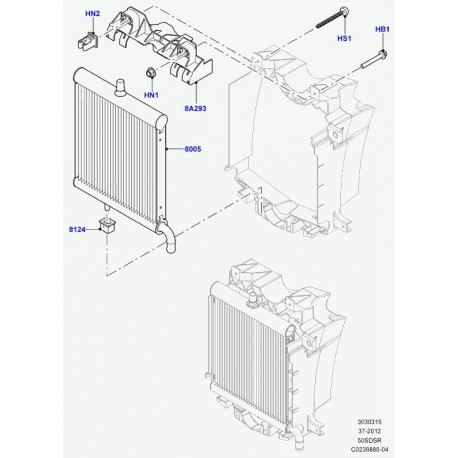 Land rover ecrou a collet (FX106046)