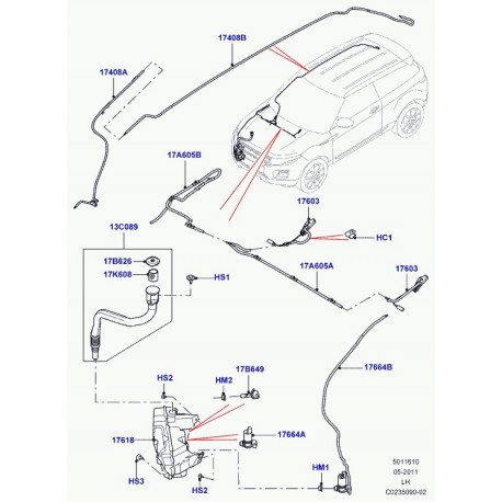 Land rover vis Discovery 3, Evoque, Range Sport (FYP106392)