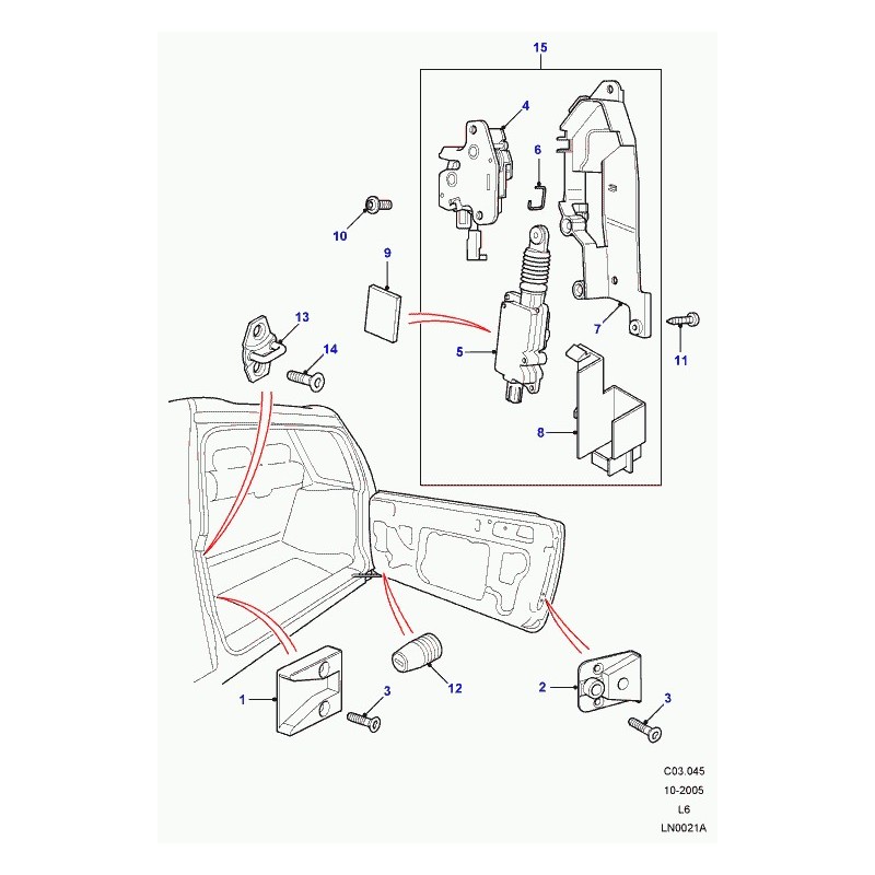 Commander vis Freelander 1 LAND ROVER (FYP500311) pas cher