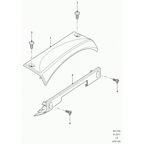 Land rover vis Defender 90, 110, 130 (FYP500500)