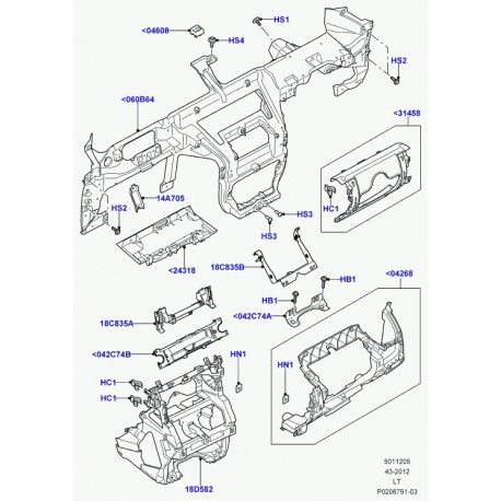 Land rover vis Discovery 3, Evoque, Range L322, Sport (FYP500550)