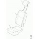 Land rover appui-tete housse/coussin Defender 90, 110, 130 (HAH501690PVJ)