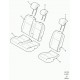 Land rover appui-tete housse/coussin Defender 90, 110, 130 (HAH501980RPI)