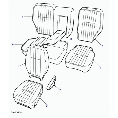 Land rover accoudoir Range P38 (HAI100060LNF)