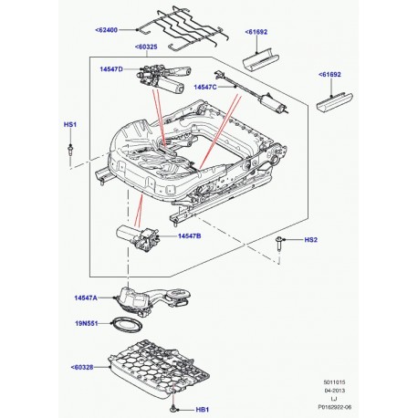 Land rover filtre Range L322 (HAK500140)