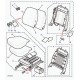 Land rover garnissage dossier de siege Freelander 1 (HBA500190HPP)