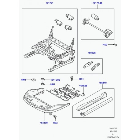 Land rover cadre Range L322 (HFB000303)