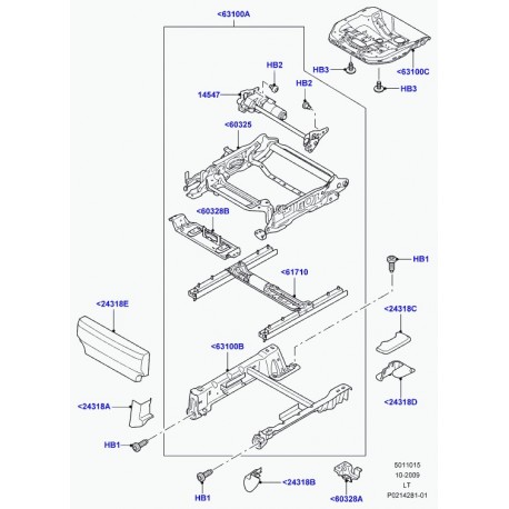 Land rover support Discovery 3, Range Sport (HFD500160)