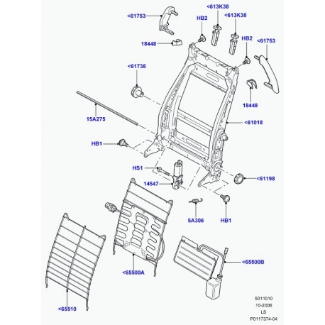 Land rover broche Discovery 3 (HKE500022PVJ)