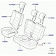 Land rover garniture dossier de siege arrière Discovery 3 (HMA500041SMS)