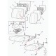 Land rover garniture dossier de siege arrière Freelander 1 (HMA500380SMS)