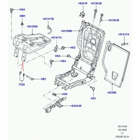 Land rover cadre Range Sport (HTA500230)