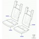 Land rover matelassure coussin de siege arrière Discovery 3 (HVA500071)