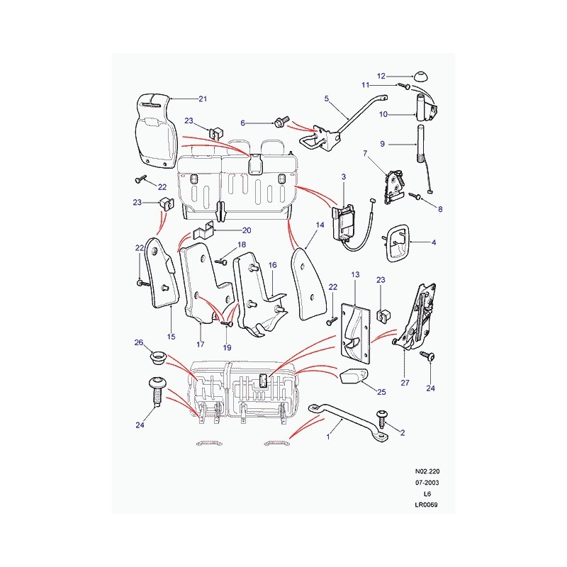 JAHURO Tablette pour Colis dans Le Coffre arrière de la Voiture, pour Land  Rover Freelander 2 LR2 2006-2021, Accessoires de décoration du Coffre