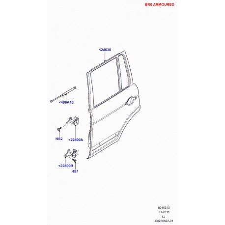 Land rover bequille pneumatique Range L322 (IPL500060)