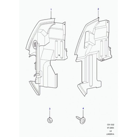 Land rover deflecteur d'air Freelander 1 (JAJ000040)