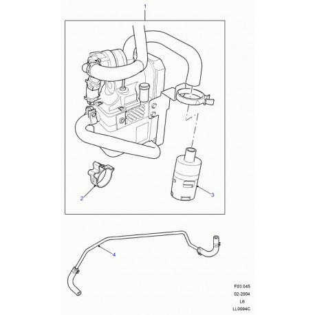 Land rover chauffage auxiliaire Freelander 1 (JEC104520)