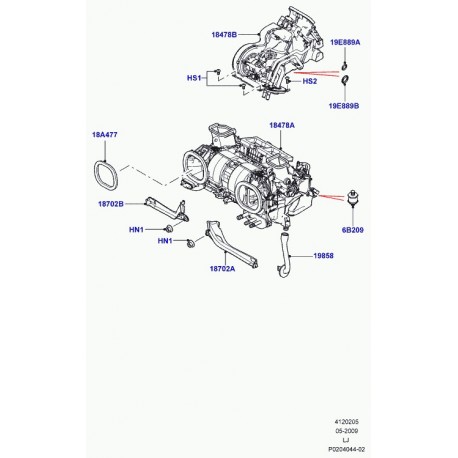 Land rover support amortisseur Range L322 (JEV500020)