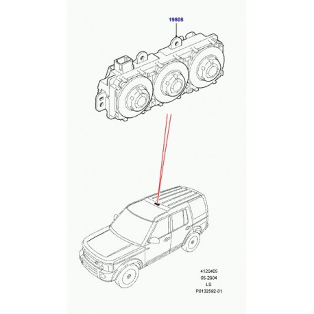 Land rover commande Discovery 3 (JFC500850PVJ)