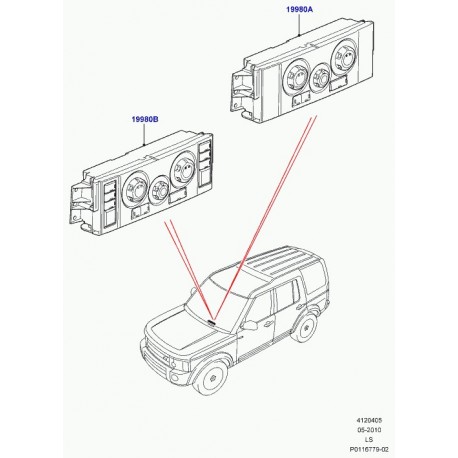 Land rover controle Discovery 3 (JFC500900)