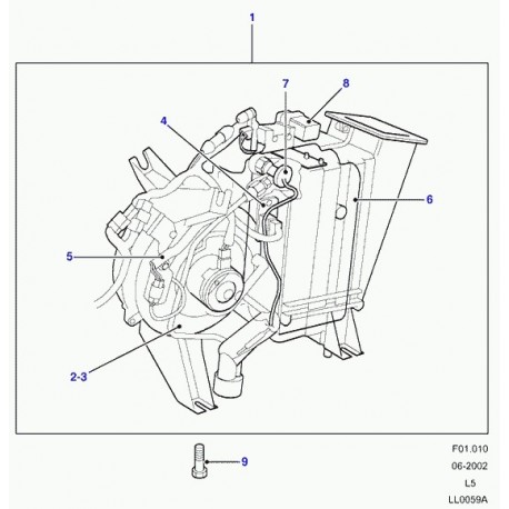 Land rover ventilateur Discovery 2 (JGL100040)