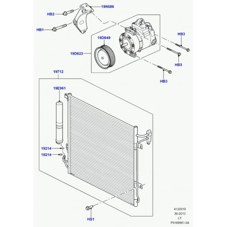 Land rover support compresseur Range L322,  Sport (JPD500140)