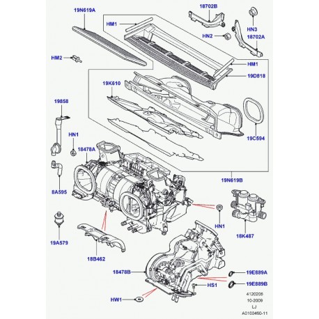 Land rover tuyau flexible Range L322 (JRB000061)