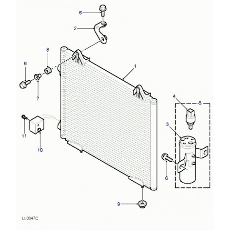 Land rover support amortisseur Freelander 1 (JRC100040L)