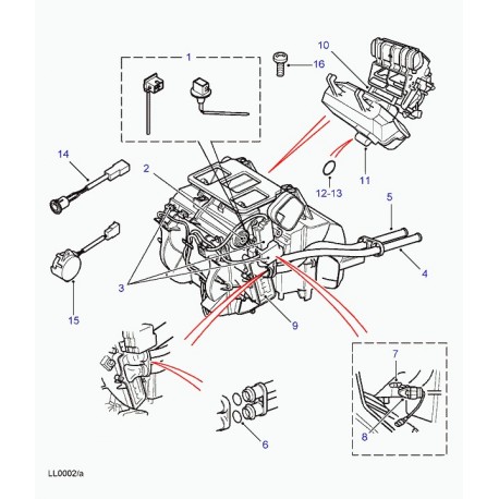 Land rover capteur-temperatureexterieure Range P38 (JTF000030)