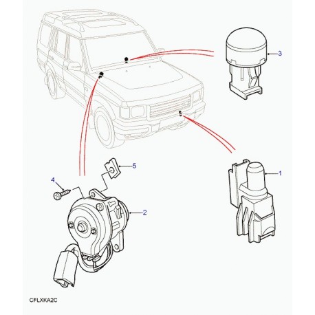 Land rover capteur-rayonnementsolaire Discovery 2 (JTF100190)