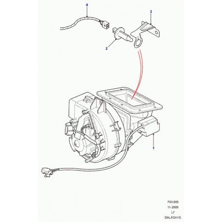 Land rover support Range P38 (JTU100040)