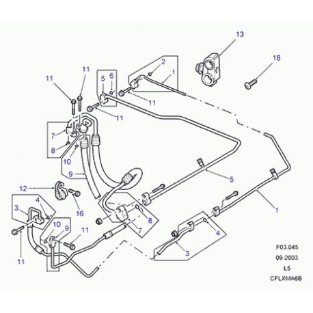 Land rover joint torique Discovery 2 (JUU10002L)