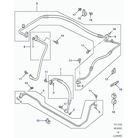 Land rover joint torique Freelander 1 (JUU100310)