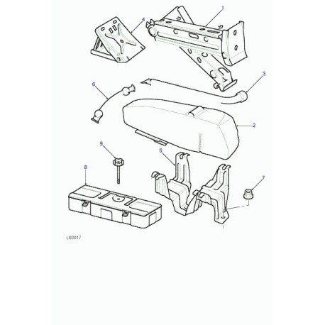 Land rover cle pour ecrous de roues Freelander 1 (KAL500020)