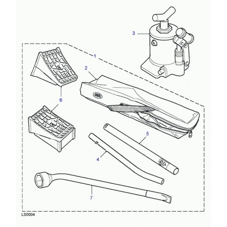 Land rover trousse d'outils Discovery 2 (KBK100320)