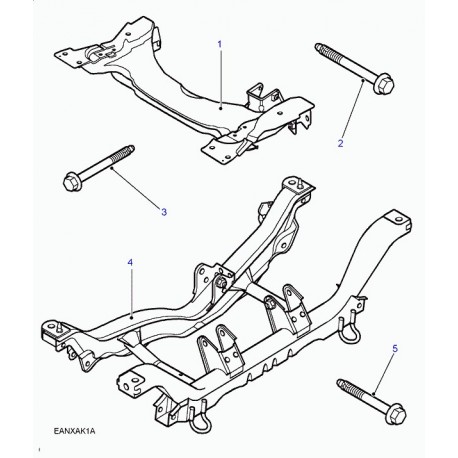 Land rover cadre auxiliaire Freelander 1 (KGB000031)