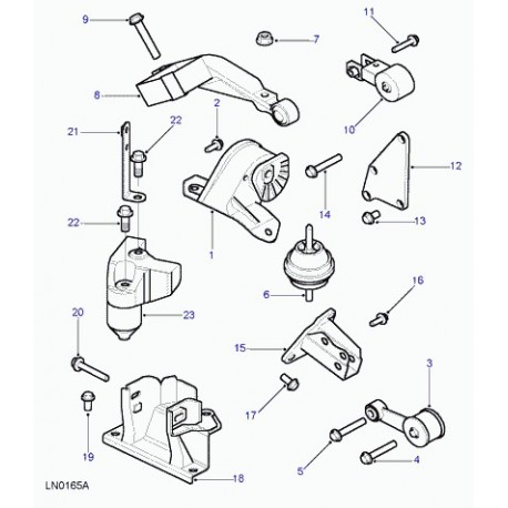 Land rover support moteur Freelander 1 (KKB000100)