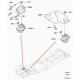 Land rover support fixation de support moteur gauche Range Sport (KKU500600)
