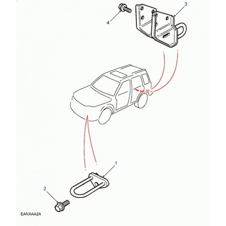 Land rover support Freelander 1 (KPD000010)