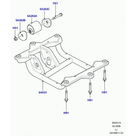 Land rover traverse Range L322 (KQC000051)