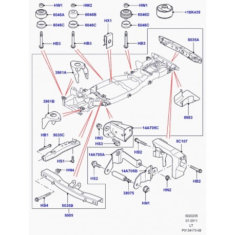 Land rover ressort axe de papillon des gaz Discovery 3, Range Sport (KYH500111)