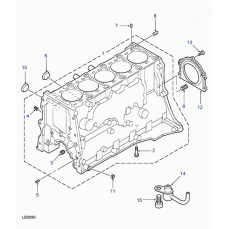 Land rover bouchon obturateur Discovery 2 (LCM100150)