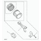 jeu de segments de piston Freelander 1