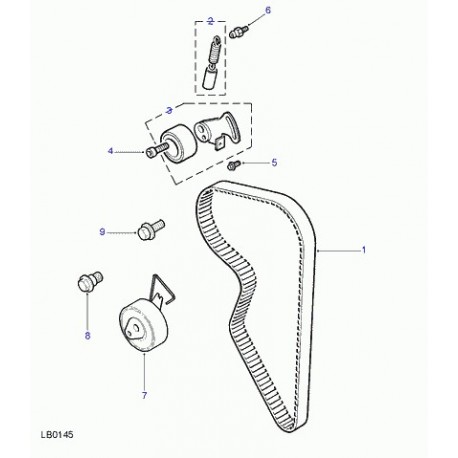 Land rover tendeur courroie de distribution Freelander 1 (LHP10015L)