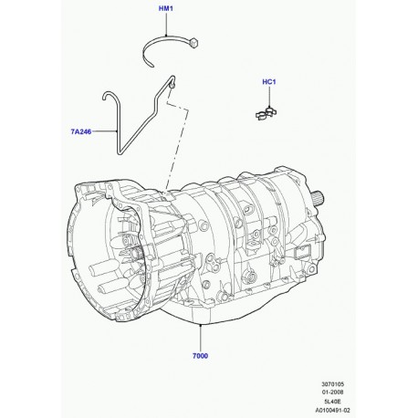 Land rover tube reniflard Range L322 (LLH000090)