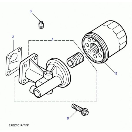 Land rover filtre à huile Freelander 1 (LPW100180L)