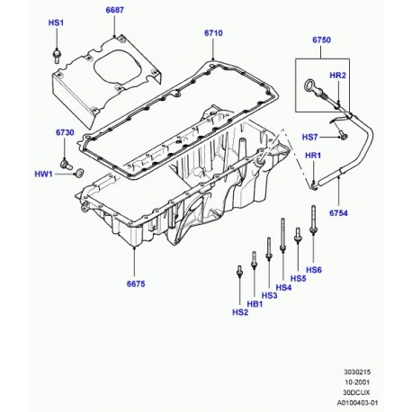 Land rover jauge d'huile Range L322 (LQM000030)