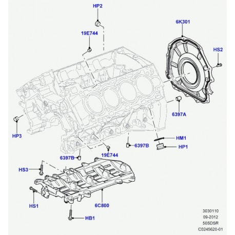 Land rover ergot de centrage (LR000335)