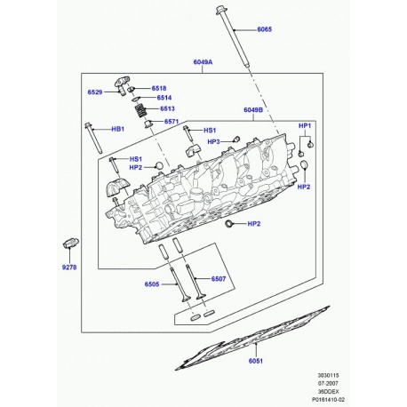 Land rover joint de culasse Range L322,  Sport (LR000635)